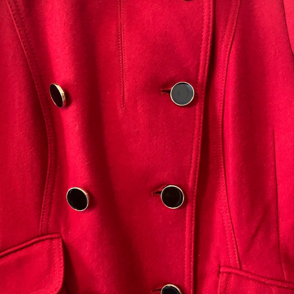 Express Scarlet Outerwear with Button Accents - Picture 5 of 9